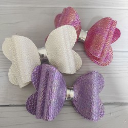 Pack de 3 Cuerinas PU Litchi Nacarado (35x25cms)