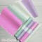 Pack de 4 Cuerinas Chunky Glitter Colores Pastel (35x25cms)