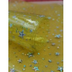 PVC de Estrellas (30x20cm) Plástico - Amarillo