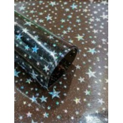 PVC de Estrellas (30x20cm) Plástico - Negro