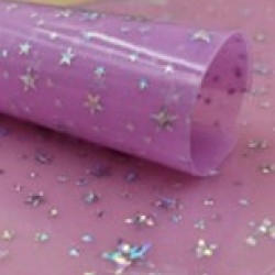PVC de Estrellas (30x20cm) Plástico - Lila