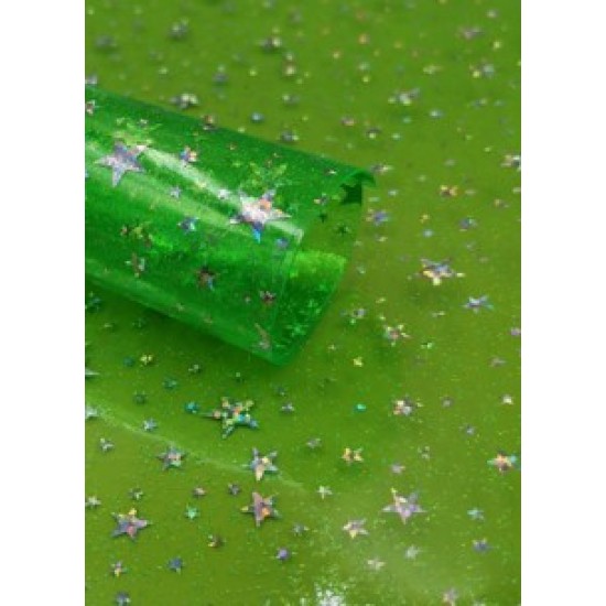 PVC de Estrellas (30x20cm) Plástico - Verde