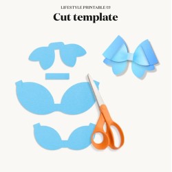 Patrones Digitales Descargables e Imprimibles de Moños - 8 Estilos