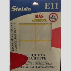 Etiqueta Autoadhesiva 50x75mm - E11