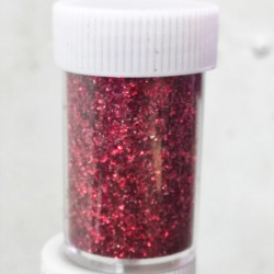 Glitter Escarcha en Polvo - Frasco Chico Rojo
