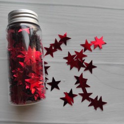 Confeti de Estrellas - Rojo (Envase de xxgramos)