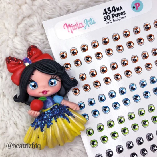 Ojos 3D Resinados - Nivia Arts 454✔️
