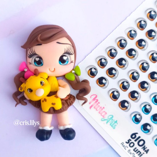 Ojos 3D Resinados - Nivia Arts 610✔️