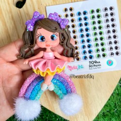 Ojos 3D Resinados - Nivia Arts 709✔️