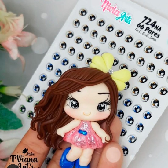 Ojos 3D Resinados - Nivia Arts 724✔️