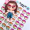 Lentes 3D Resinados - Nivia Arts Oculos08- Tamaño P 35unidades✔️
