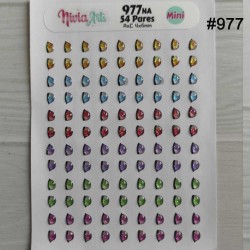 Párpados 3D Resinados - Nivia Arts Párpados 977- 4x6mm✔️