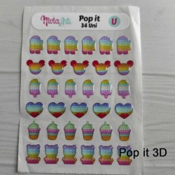 POP IT 3D Resinados - Nivia Arts POP IT- Tamaño U. 34unidades✔️