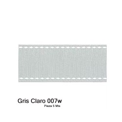 Cinta Gros Puntadas (25mm) - Pieza 5 metros  Gris Claro #007W