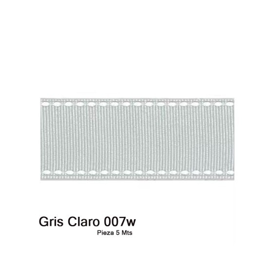 Cinta Gros Puntadas (25mm) - Pieza 5 metros  Gris Claro #007W