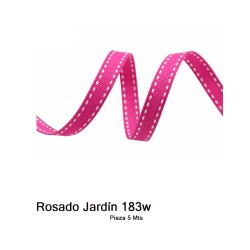 Cinta Gros Puntadas (9mm) - Pieza 5 metros ROSADO JARDIN #183W