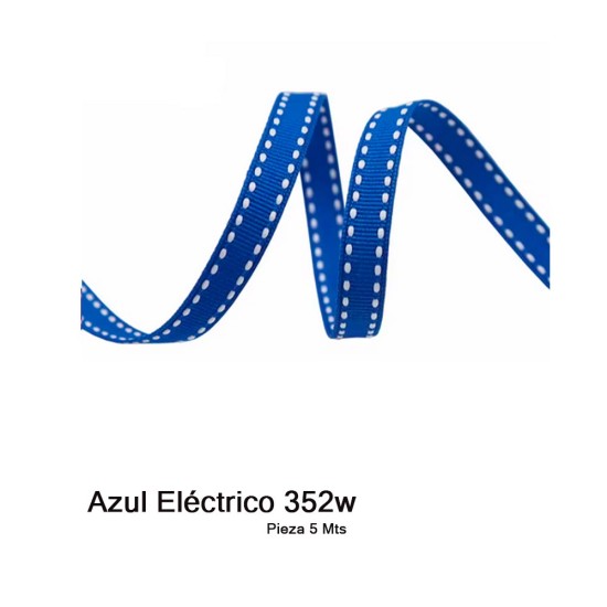 Cinta Gros Puntadas (25mm) - Pieza 5 metros AZUL ELECTRICO #352W