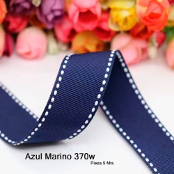 Cinta Gros Puntadas (38mm) - Pieza 5 metros AZUL MARINO #370W