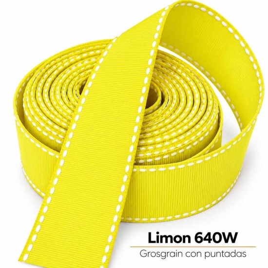 Cinta Gros Puntadas (38mm) Pieza 2 metros - LIMON #640W Cinta Gros Puntadas (38mm) Pieza 2 metros - LIMON #640W