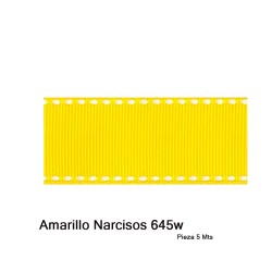 Cinta Gros Puntadas (25mm) - Pieza 5 metros  AMARILLO NARCISOS #645w