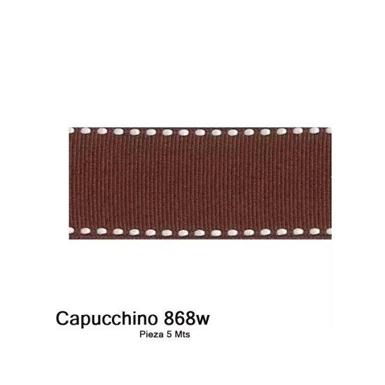 Cinta Gros Puntadas (9mm) - Pieza 5 metros  CAPUCCHINO #868W