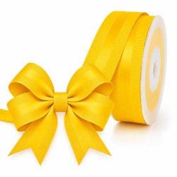 Cinta Gros Centro de Satín (38mm) Amarillo Mostaza #662 - Pieza 5 metros 