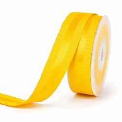 Cinta Gros Centro de Satín (38mm) Amarillo Mostaza #662 - Pieza 5 metros 