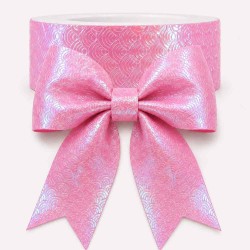 *DESCUENTO* Cinta de Cuerina (38mm) Pieza de 3mts  - Escamas Rosa