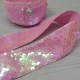 Cinta de Lentejuelas Por Metro (38mm) - Rosado