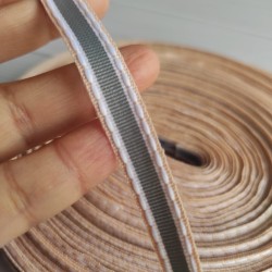 Cinta Gross Pespunte Por Metro  (10mm) -  Plomo