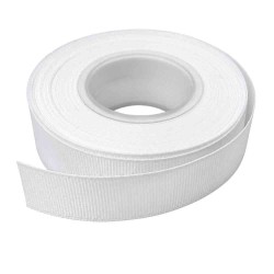 Cinta Gros de 1cm - #1 BLANCO - Rollo de 13,7 metros Cinta Gros de 1cm - #1 BLANCO - Rollo de 13,7 metros