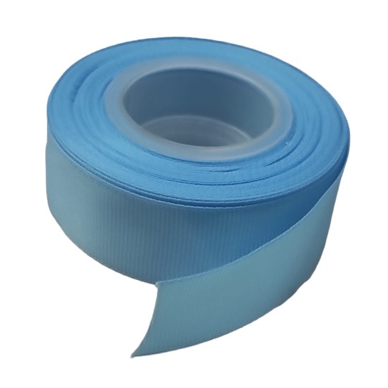 Cinta Gros de 2,5 cms - #10 CELESTE - Rollo de 13,7 metros