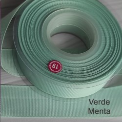 Cinta Gros de 1cm - #19 MENTA - Rollo de 13,7 metros