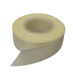 Cinta Gros de 1cm - # CRUDO MARFIL - Rollo de 13,7 metros
