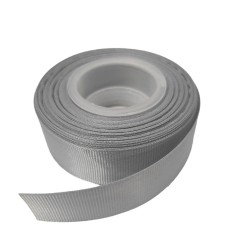 Cinta Gros de 1cm - # GRIS PLOMO - Rollo de 13,7 metros