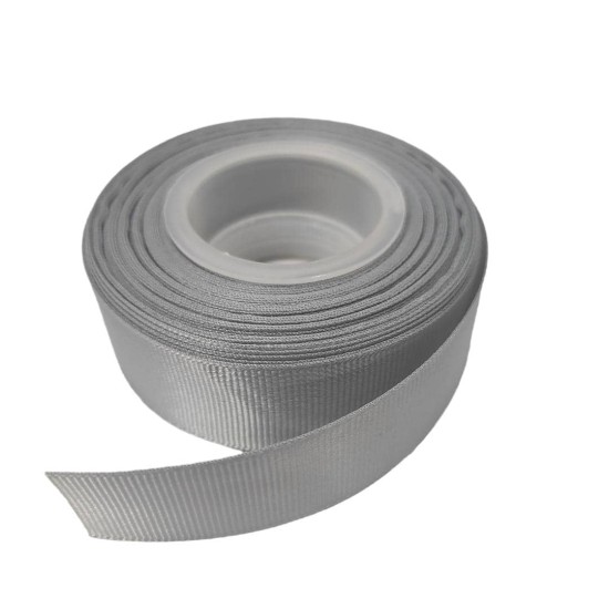 Cinta Gros de 4 cms - # GRIS PLOMO - Rollo de 13,7 metros