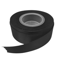 Cinta Gros de 2,5 cms - #3 NEGRO - Rollo de 13,7 metros