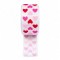 Cinta Gros Estampada Triple A - YAMA (25mm) - Corazones Blanco - Pieza de 5 metros