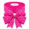Cinta Gros Foil Triple A - YAMA (25mm) - Estrellas Fucsia (Pieza de 5 metros)