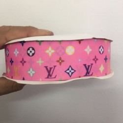 Cinta Gros AAA Por Metro (38mm) - LV Rosado✔️