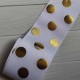 Cinta Gros FOIL 75mm #16 - Rollo 5 metros - Lunares BLANCO