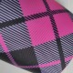 Cinta Gros Estampada 75mm #16 - Rollo 5 metros - Oxford Gris/Rosa/Negro