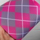 Cinta Gros Estampada 75mm #16 - Rollo 5 metros - Oxford Gris/Rosado
