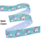 Cinta Gros Estampada Triple A - YAMA (25mm) - Unicornio Azul Claro - Pack de 5 metros