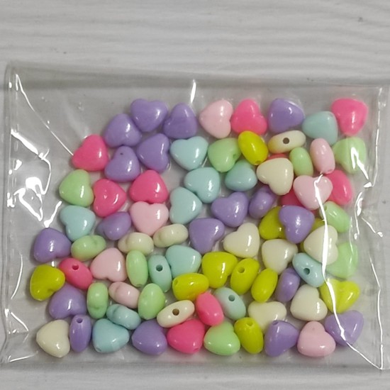 Cuentas de Corazon (9mm)