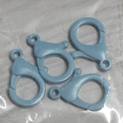 Mosquetones - Azul (3cms x 4piezas)