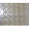 Resina Epoxy3D Transparente Adhesivo con Glitter Dorado 25mm (50Uds)