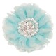 Flor de Lujo con Encaje, Perlas y Strass - 9cms
