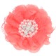 Flor de Lujo con Encaje, Perlas y Strass - 9cms