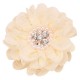 Flor de Lujo con Encaje, Perlas y Strass - 9cms
